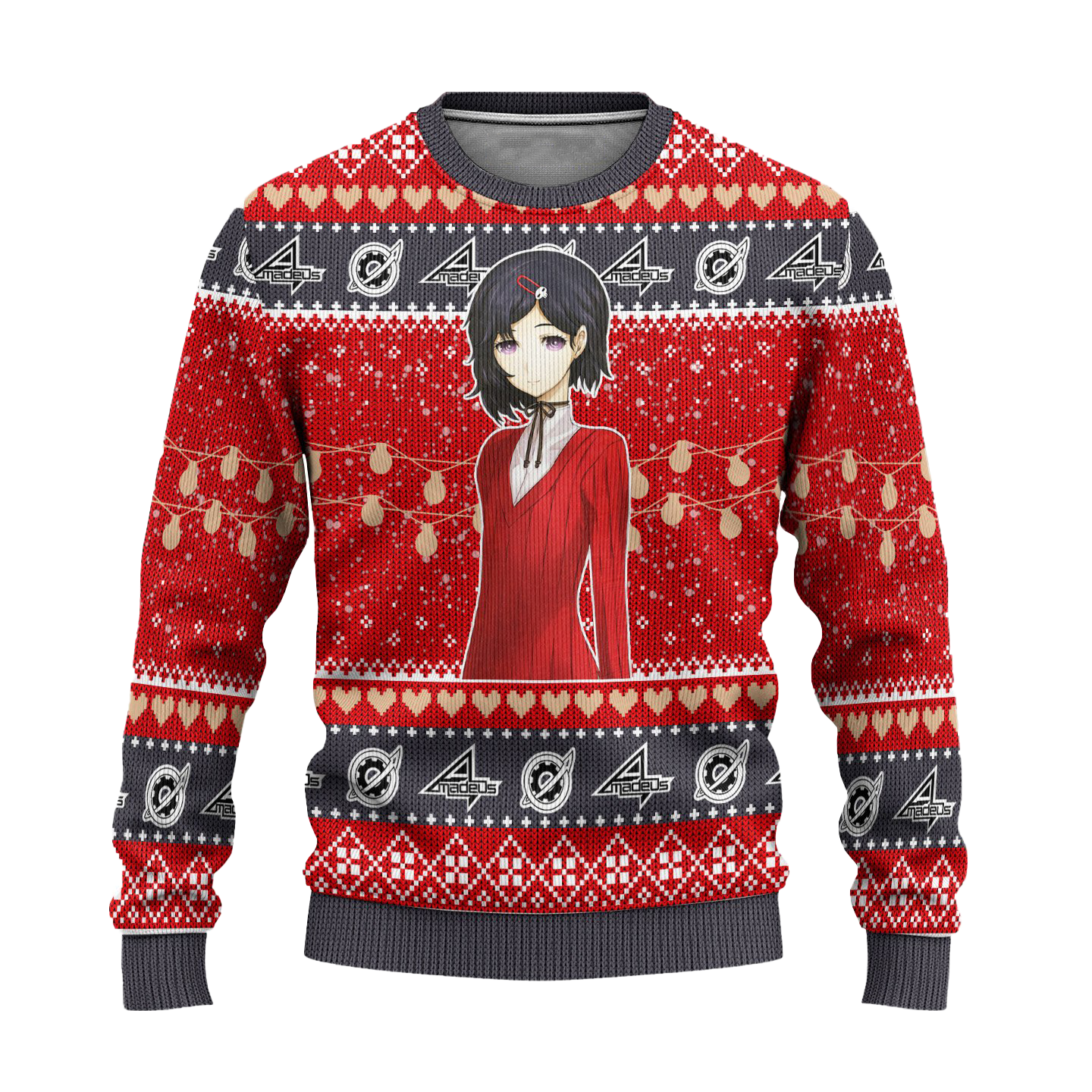 Luka Urushibara Anime Ugly Christmas Sweater Custom Steins Gate Xmas Gift