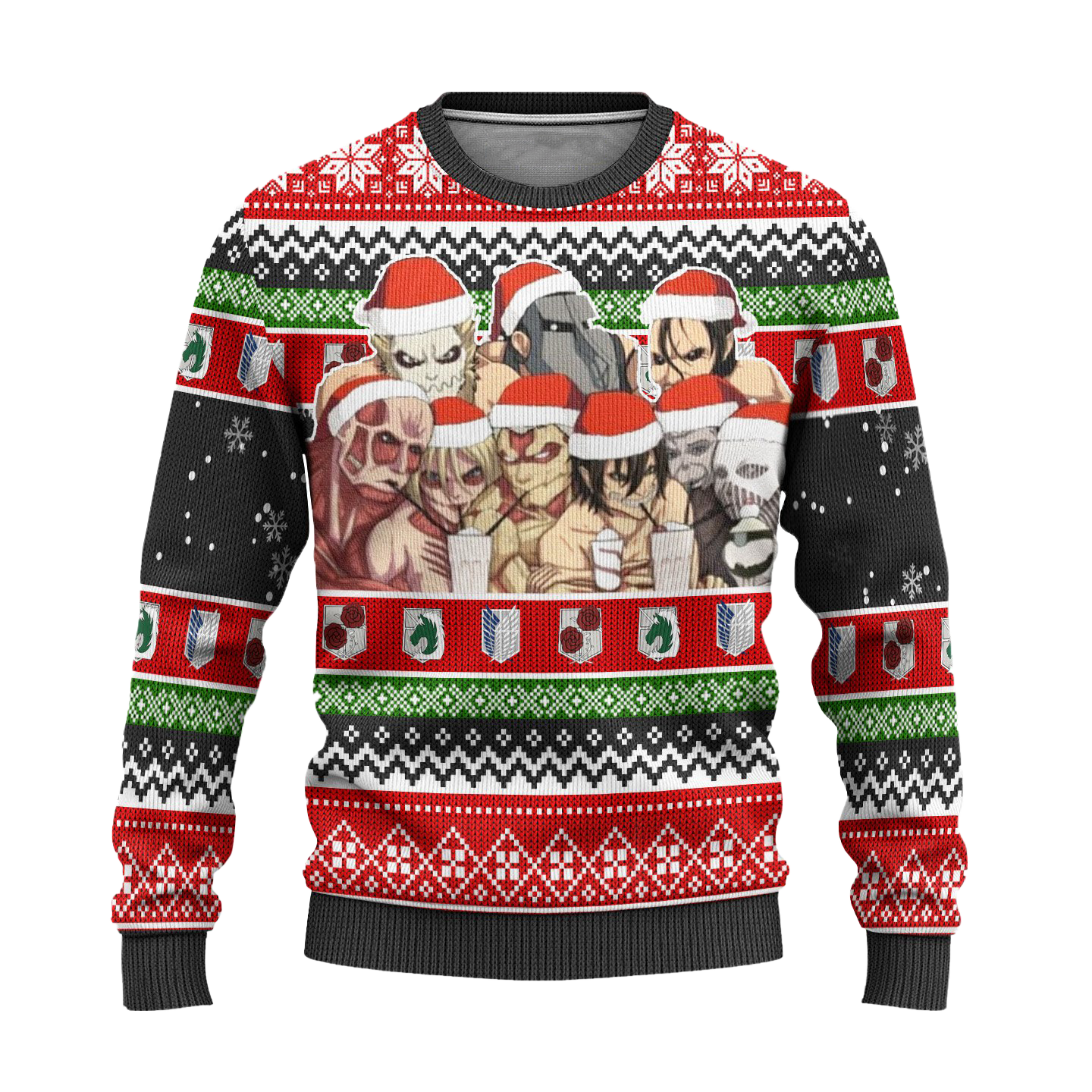 Nine Titans Attack on Titan Anime Ugly Christmas Sweater Xmas Gift