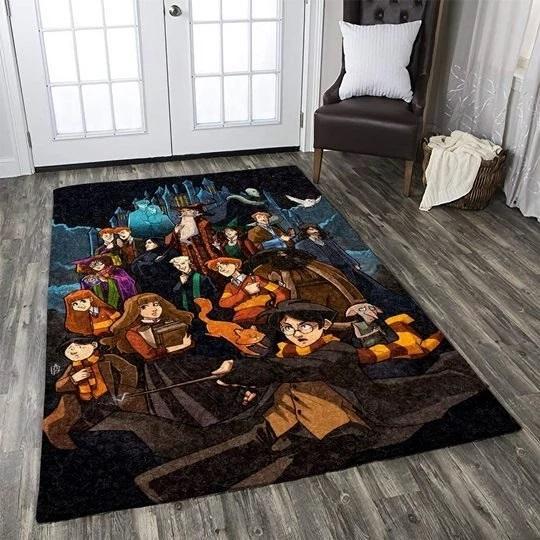 Harry Potter Cartoon Area Rug Home Decor Bedroom Living Room Decor