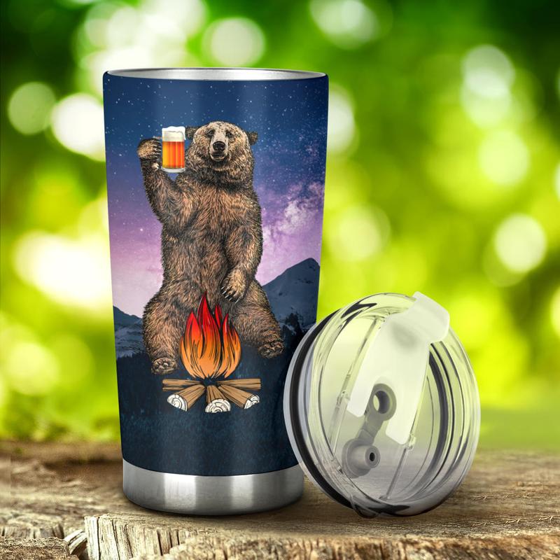 Bear Beer Camping Camfire Tumbler 7 2021