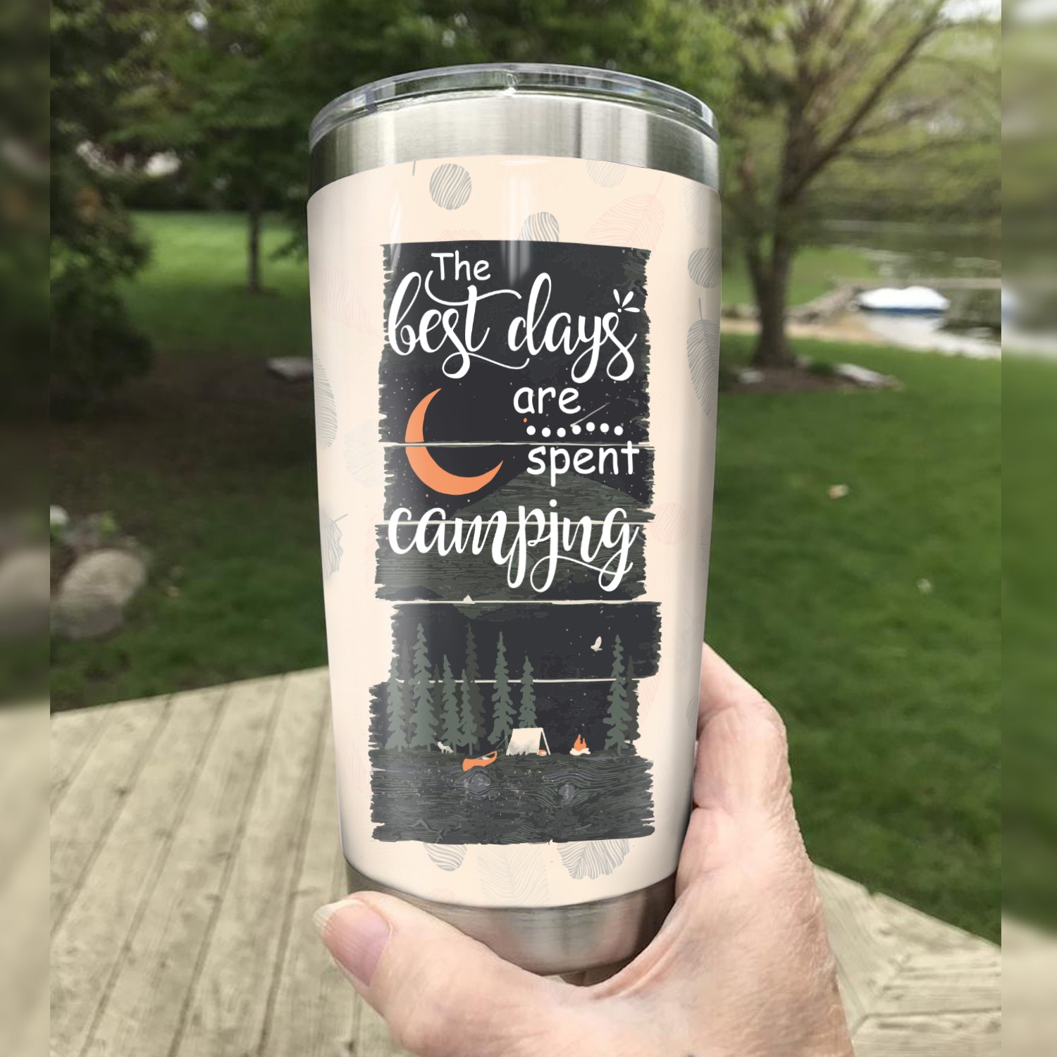 The Best Days Are Spent Camping Camfire Tumbler 2 2021