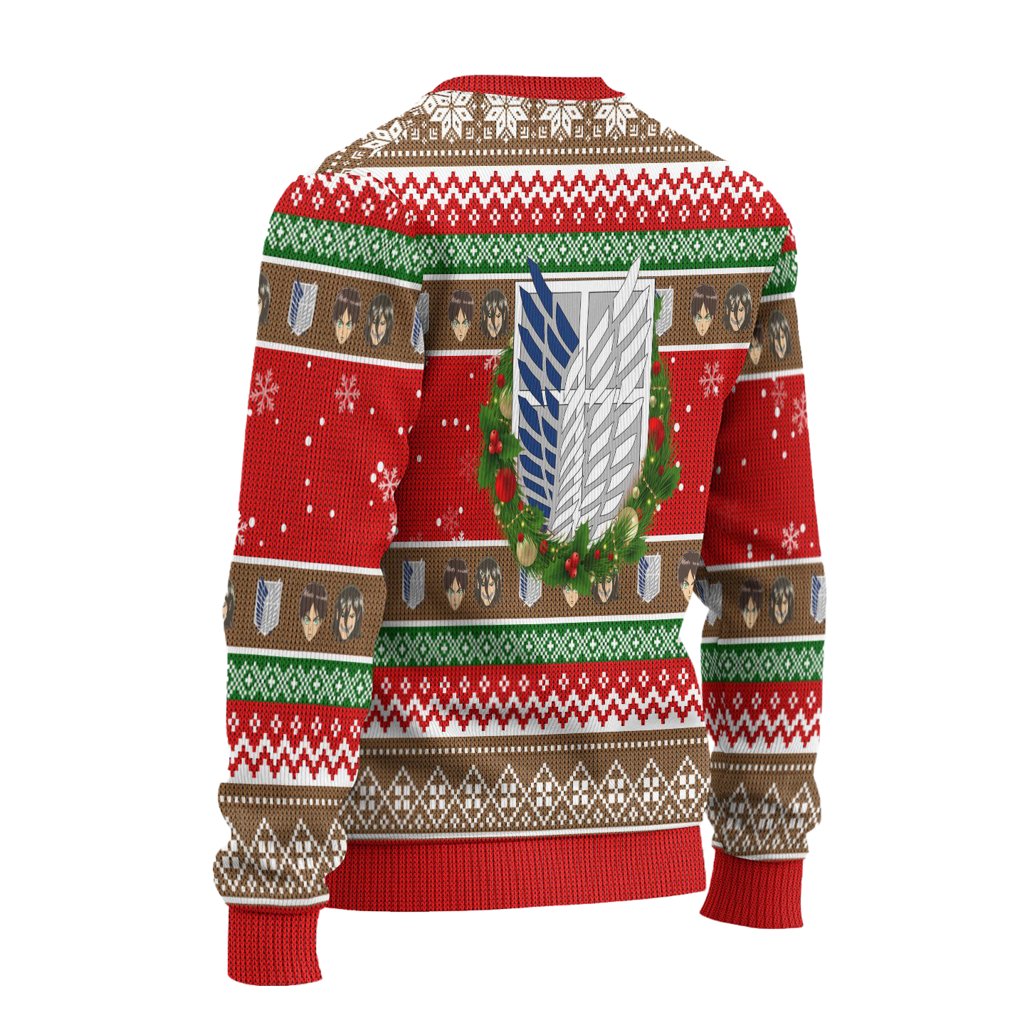 Eren Yeager Attack on Titan Anime Ugly Christmas Sweater Xmas Gift
