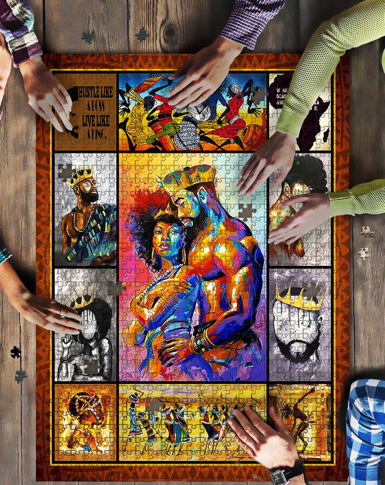King Queen African Culture Puzzle