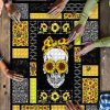 Skull Sunflower Quilt Mock Puzzle