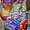 Beauty And The Beast Stained Glass Mock Puzzle