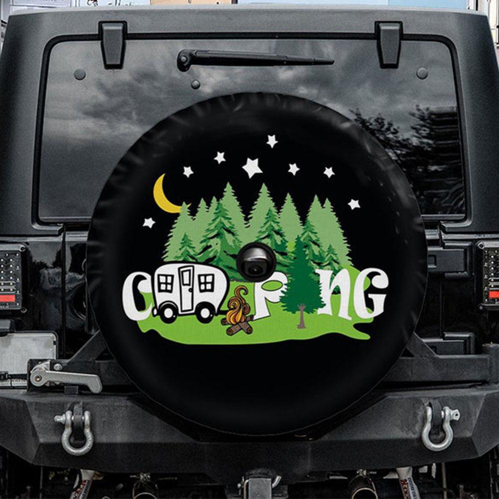 Camping Jeep Car Spare Tire Cover Gift For Campers