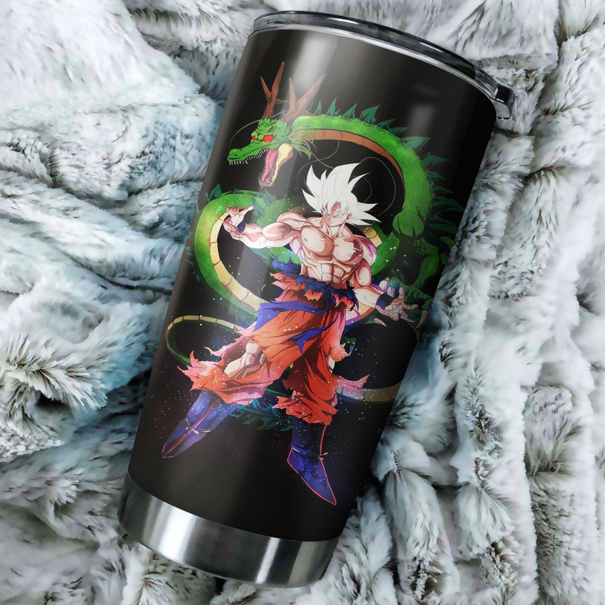 Goku Ultra Instinct Dragon Ball Super Tumbler Perfect Birthday Best Gift Stainless Traveling Mugs 2021