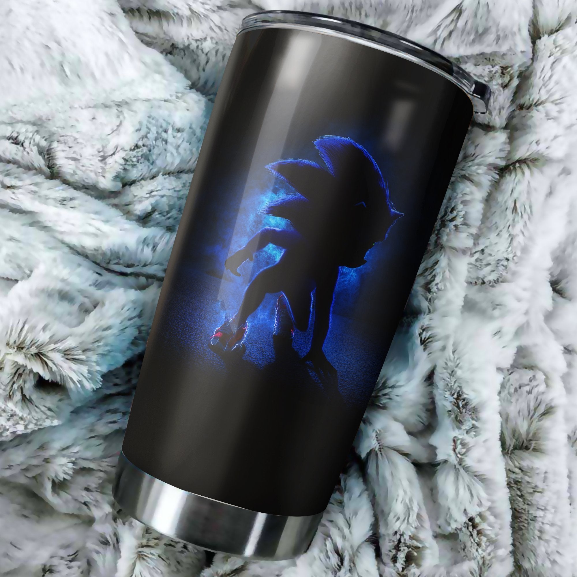 Sonic The Hedgehog Shadow Tumbler Best Perfect Gift Idea Stainless Traveling Mugs 2021