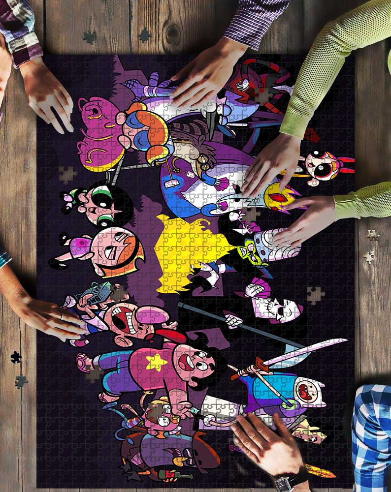 Cartoon Network Characters Mock Puzzle