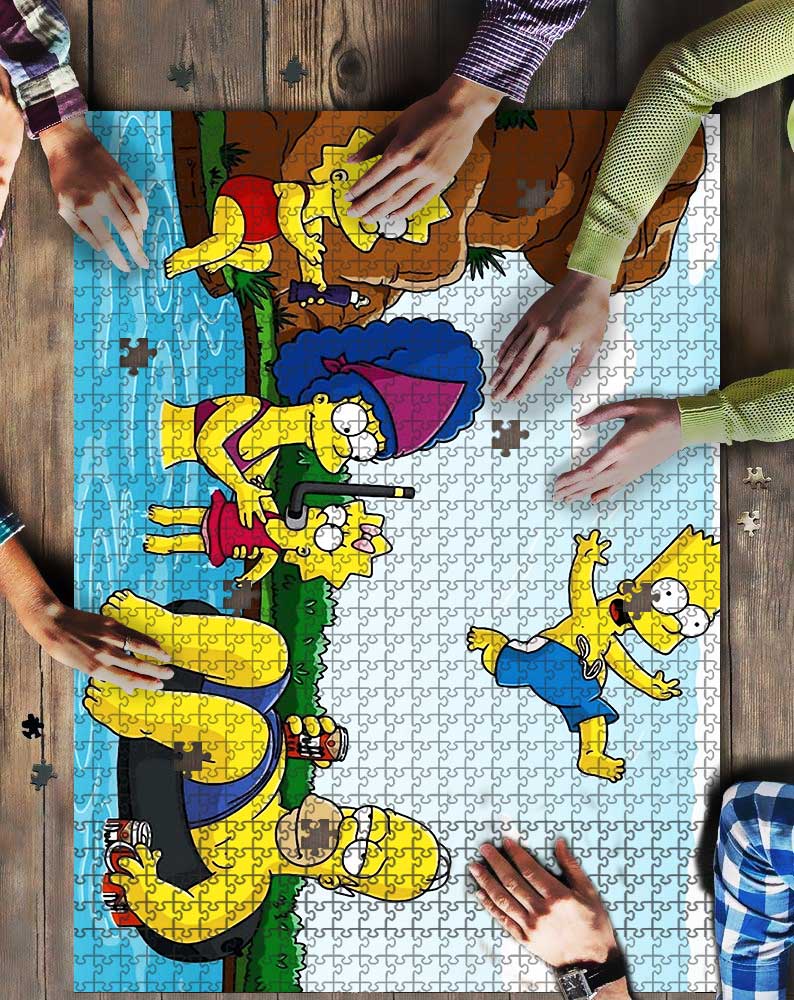 The Simpons Family Swim Mock Puzzle