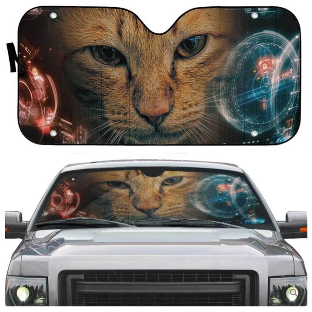 Cool Cat Car Auto Sun Shades Windshield Accessories Decor Gift