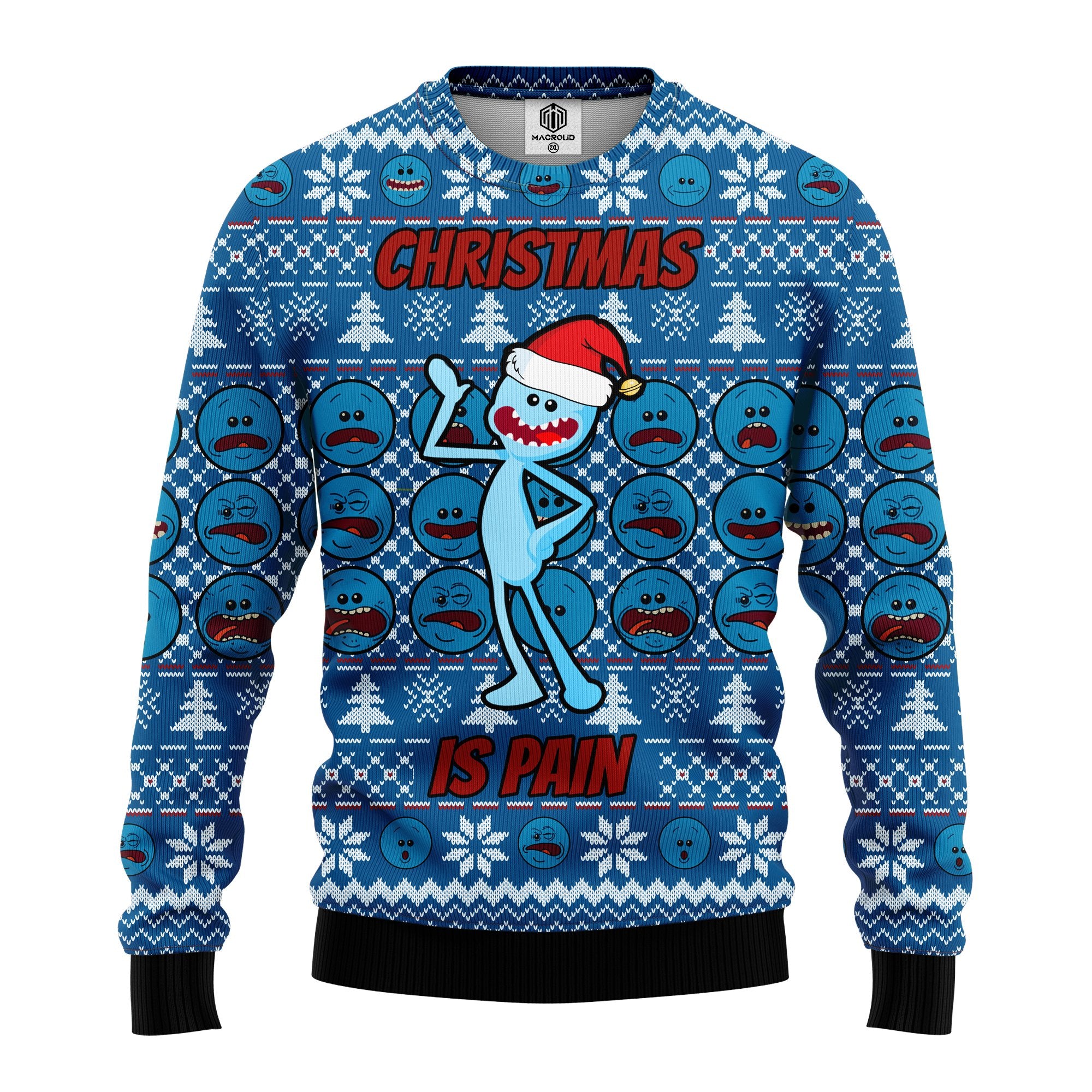 Rick And Morty 3D Meseeks Ugly Christmas Sweater Amazing Gift Idea Thanksgiving Gift