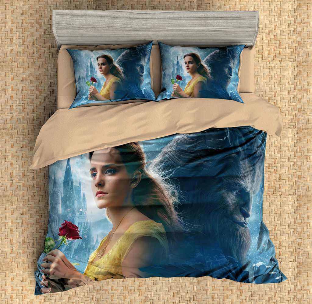 3D Customize Beauty And The Beast Bedding Set Duvet Cover Set Bedroom Set Bedlinen 1