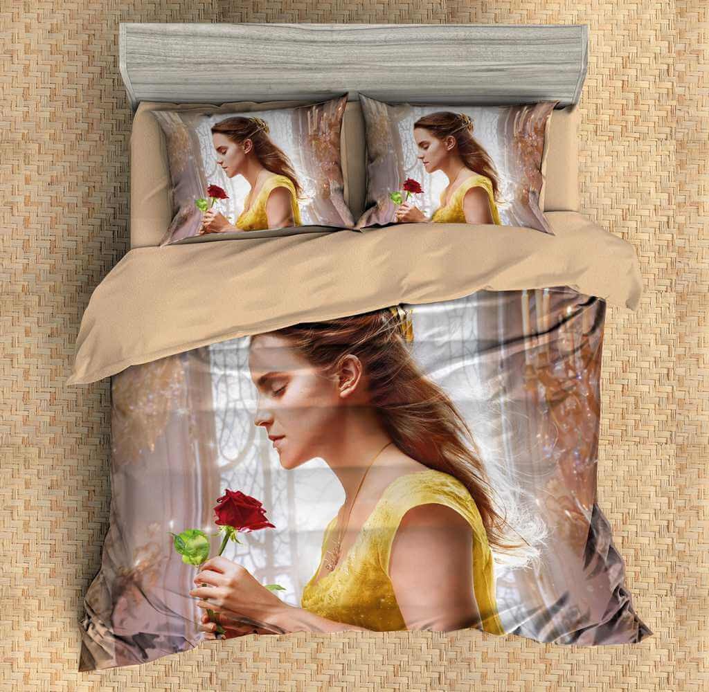 3D Customize Beauty And The Beast Bedding Set Duvet Cover Set Bedroom Set Bedlinen 2