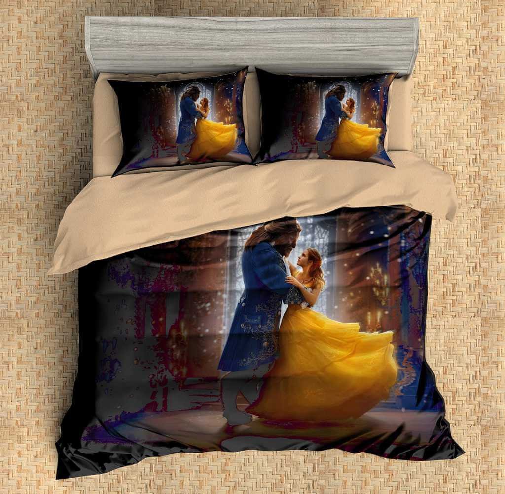 3D Customize Beauty And The Beast Bedding Set Duvet Cover Set Bedroom Set Bedlinen 3