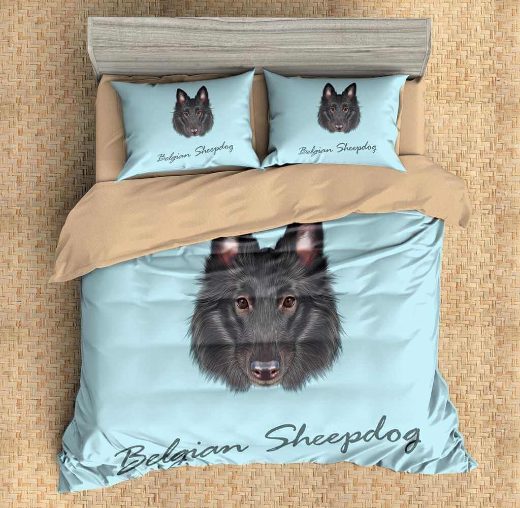 3D Customize Belgian Sheepdog Bedding Set Duvet Cover Set Bedroom Set Bedlinen