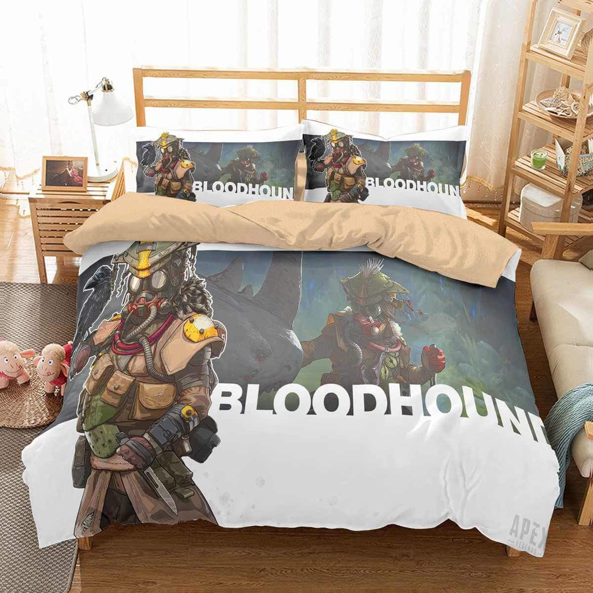 3D Customize Bloodhound Apex Legends Bedding Set Duvet Cover Set Bedroom Set Bedlinen