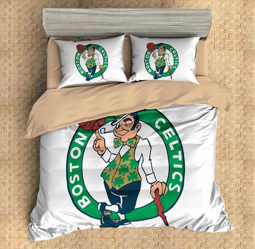 3D Customize Boston Celtics Bedding Set Duvet Cover Set Bedroom Set Bedlinen