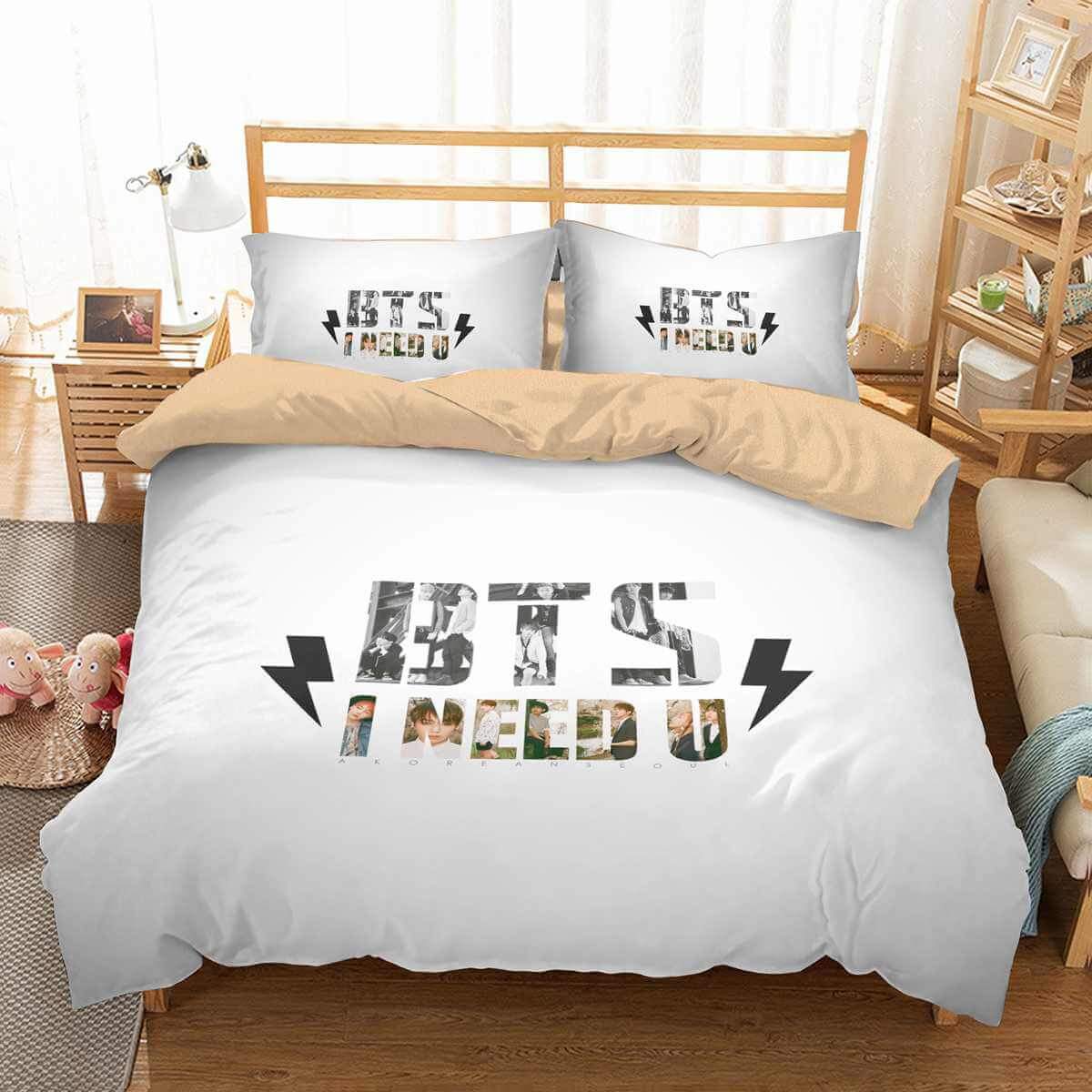 3D Customize Bts Bedding Set Duvet Cover Set Bedroom Set Bedlinen 7