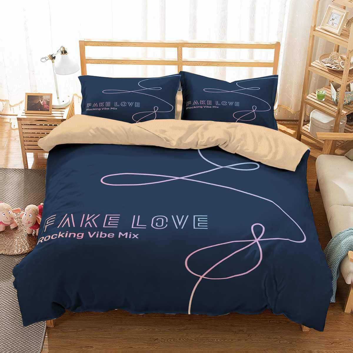 3D Customize Bts Bedding Set Duvet Cover Set Bedroom Set Bedlinen 8