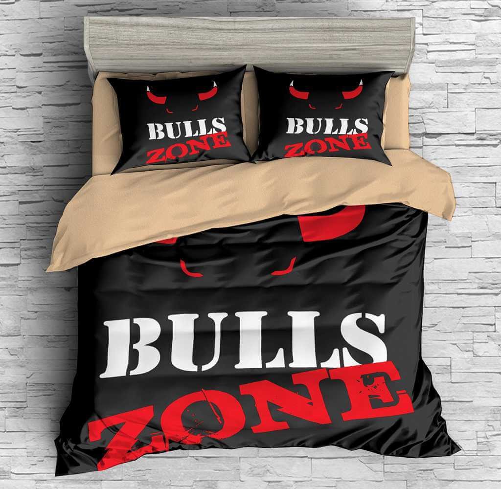 3D Customize Chicago Bulls Bedding Set Duvet Cover Set Bedroom Set Bedlinen