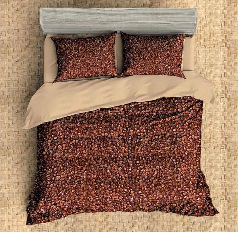 3D Customize Coffee Bedding Set Duvet Cover Set Bedroom Set Bedlinen