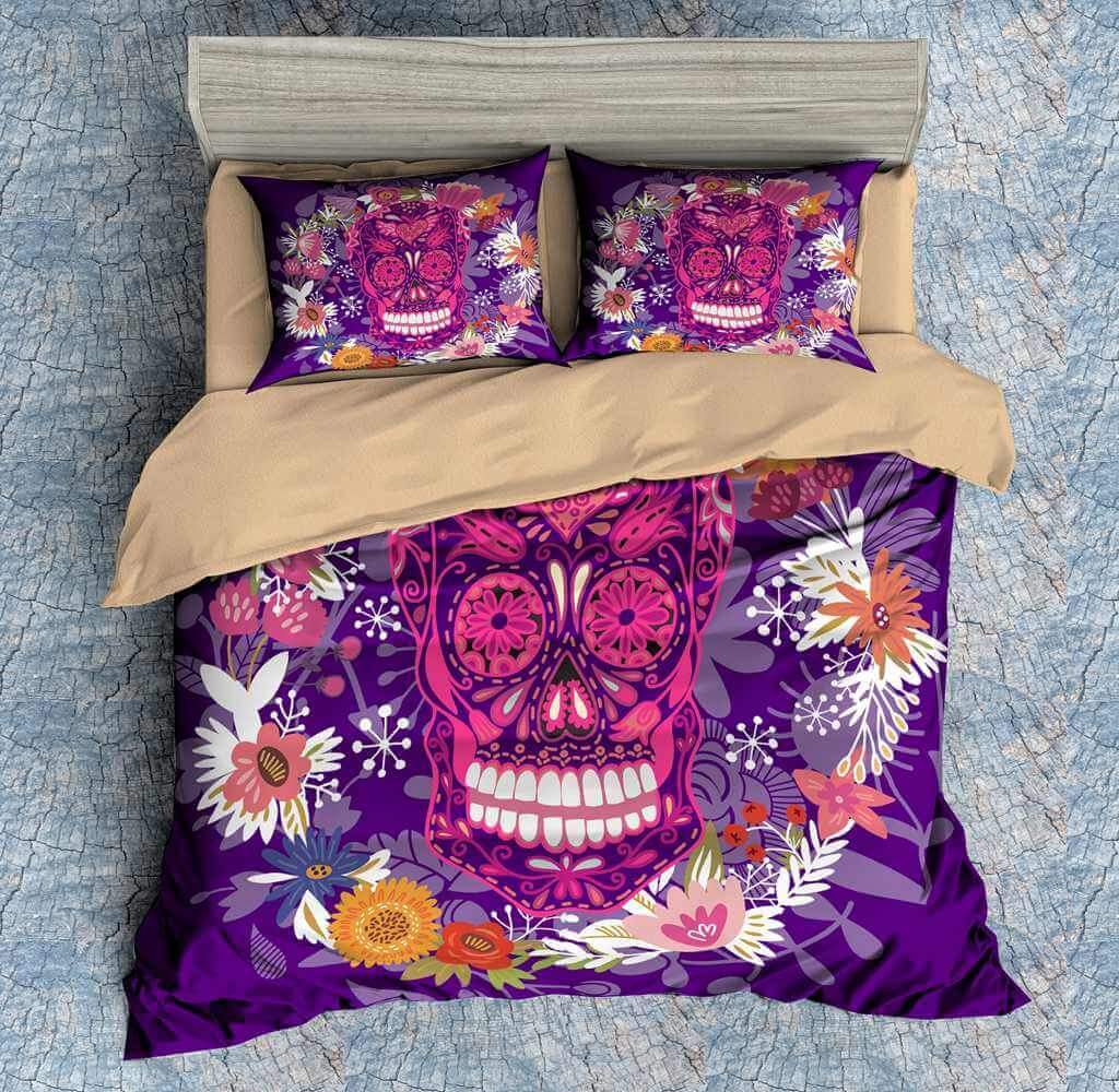 3D Customize Colorful Skull Bedding Set Duvet Cover Set Bedroom Set Bedlinen 3