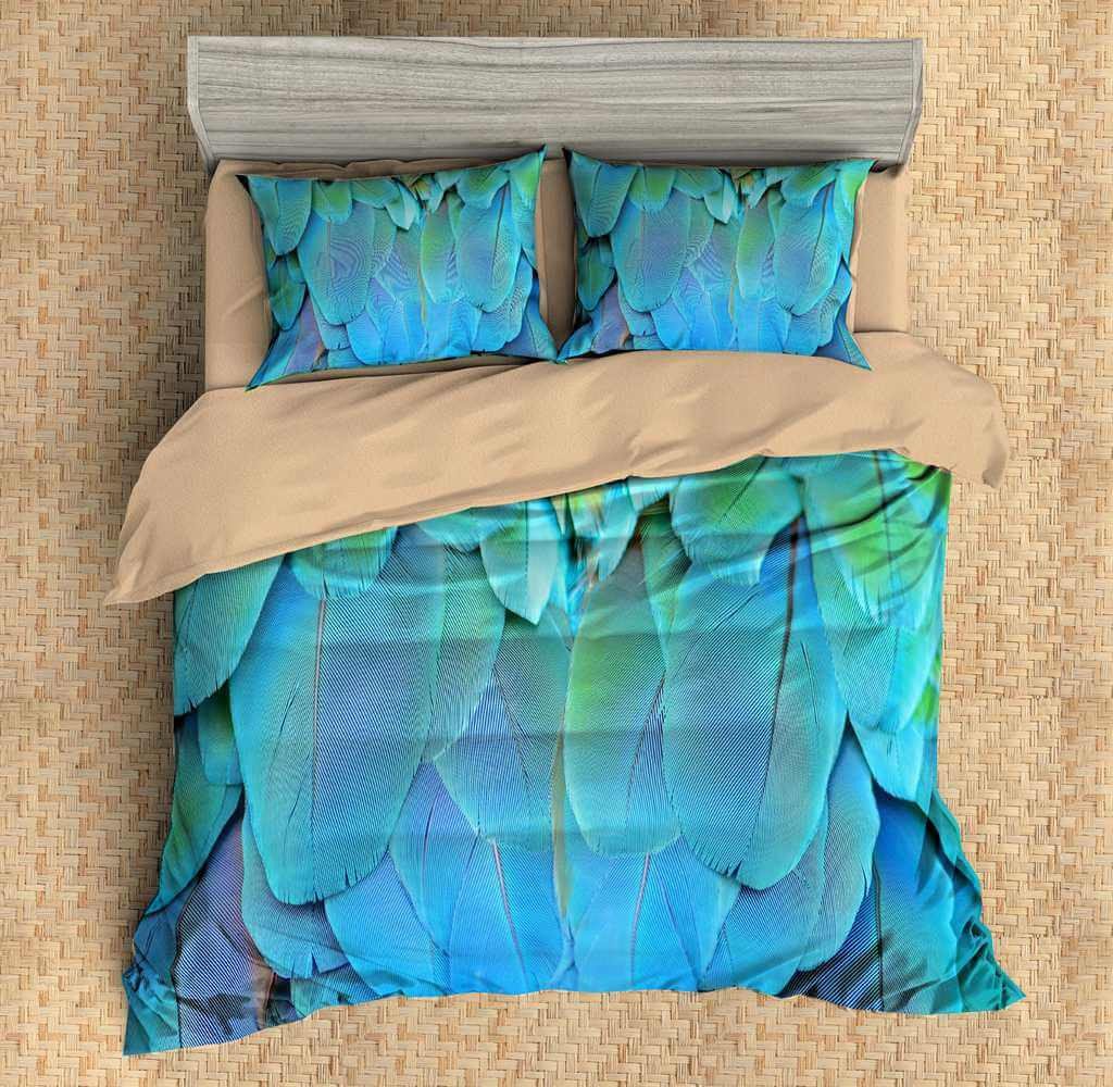 3D Customize Feathers Bedding Set Duvet Cover Set Bedroom Set Bedlinen 4