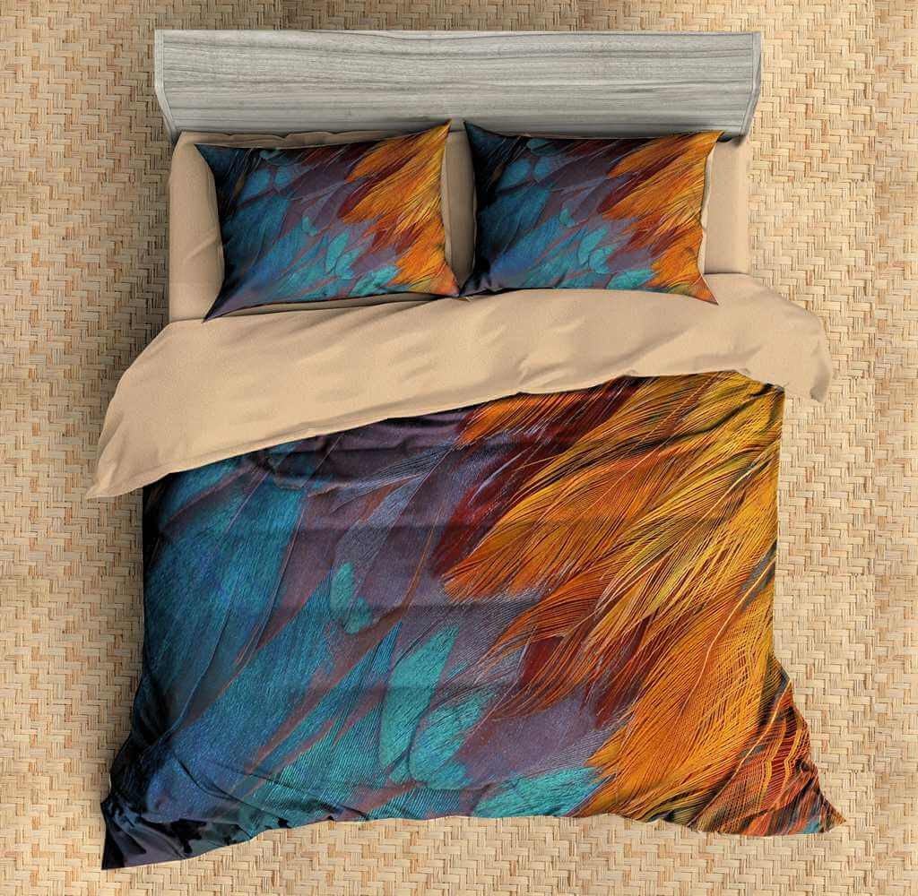 3D Customize Feathers Bedding Set Duvet Cover Set Bedroom Set Bedlinen 9