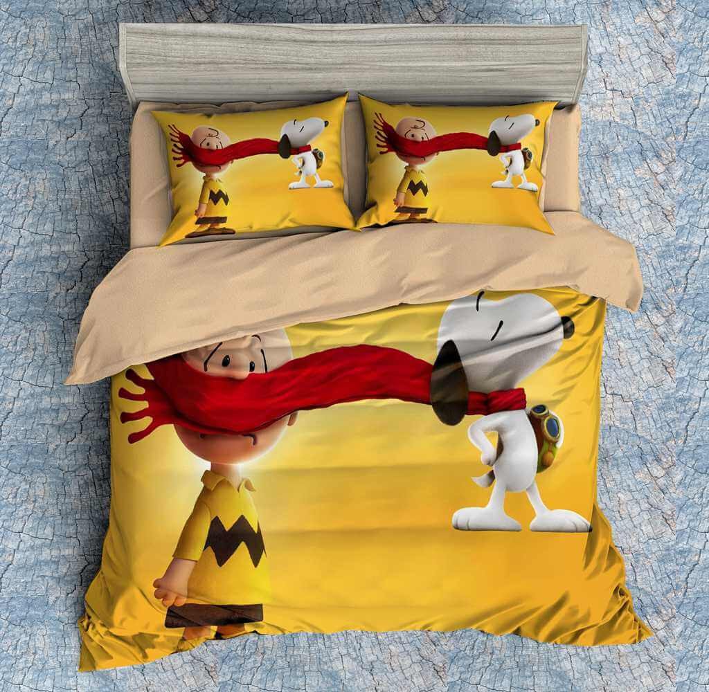 3D Customize Peanuts Bedding Set Duvet Cover Set Bedroom Set Bedlinen 1