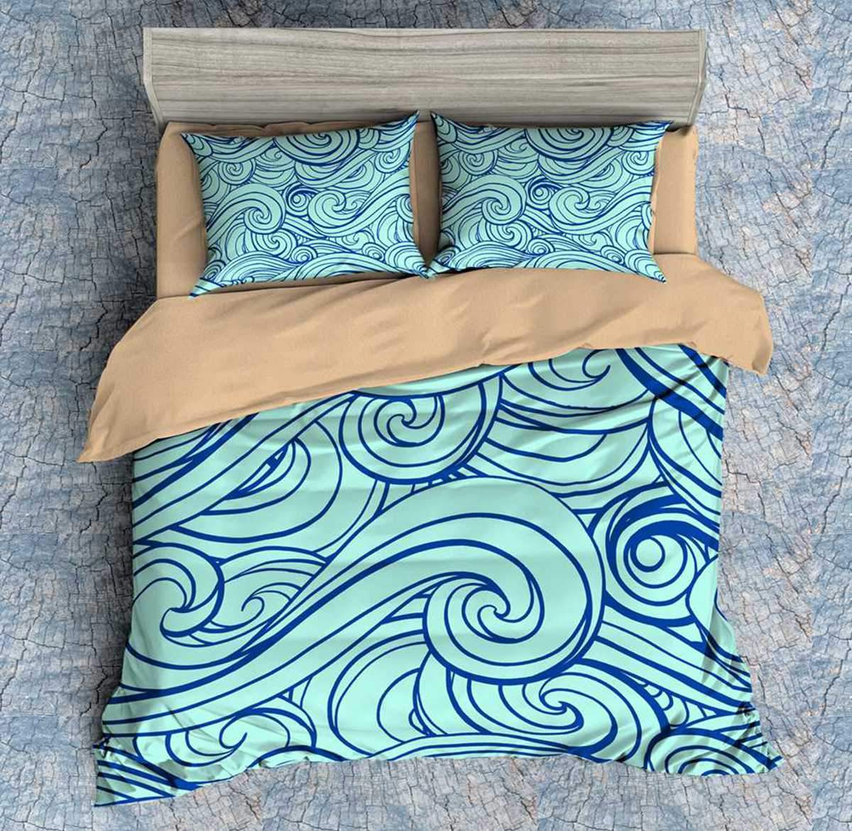 3D Customize Waves Bedding Set Duvet Cover Set Bedroom Set Bedlinen