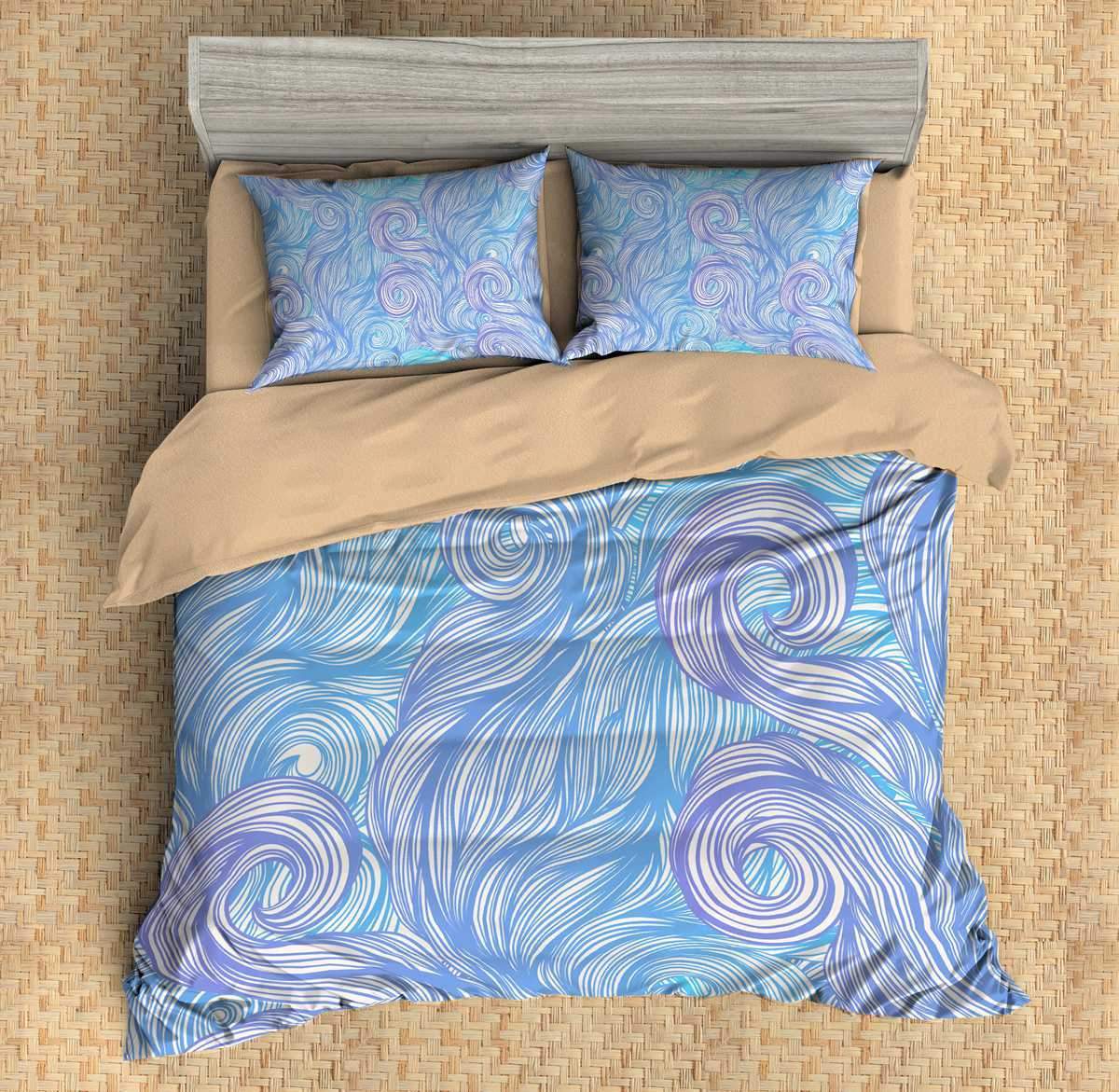 3D Customize Waves Bedding Set Duvet Cover Set Bedroom Set Bedlinen 2