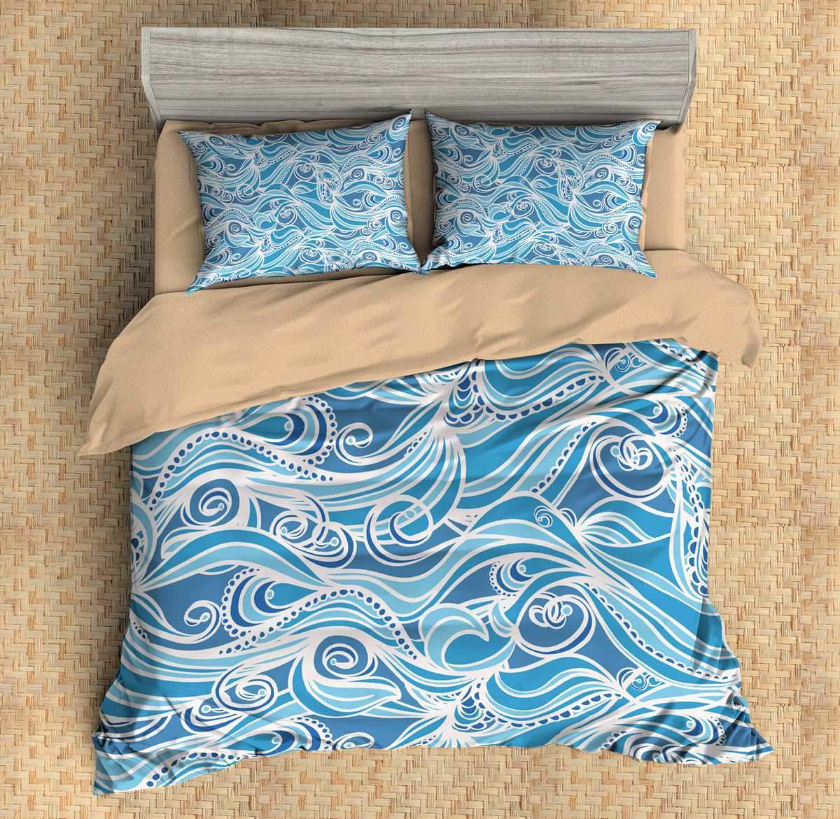 3D Customize Waves Bedding Set Duvet Cover Set Bedroom Set Bedlinen 3
