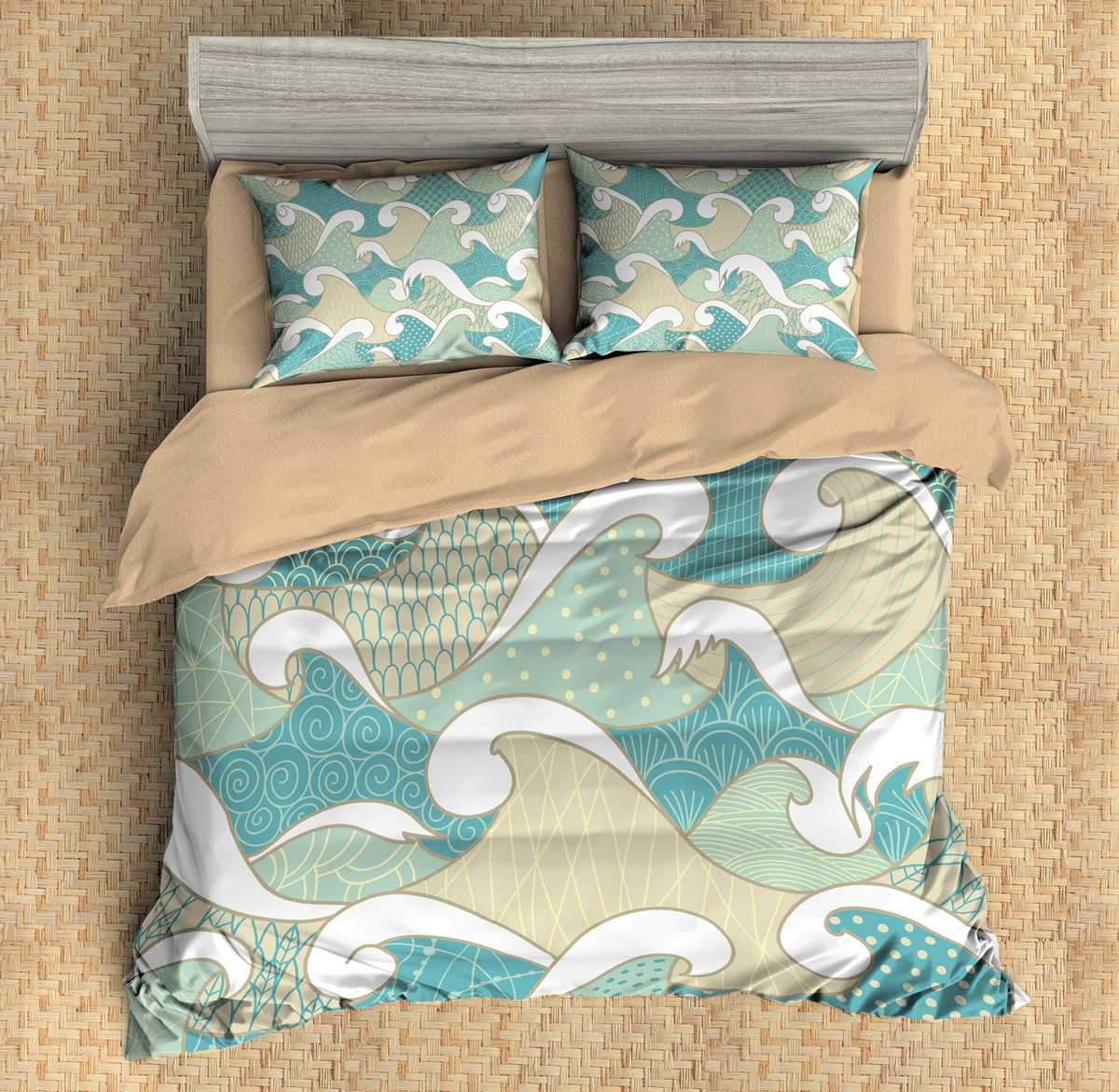 3D Customize Waves Bedding Set Duvet Cover Set Bedroom Set Bedlinen 4