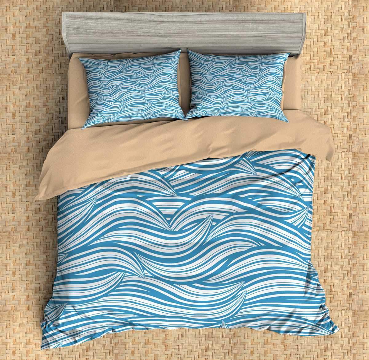 3D Customize Waves Bedding Set Duvet Cover Set Bedroom Set Bedlinen 7