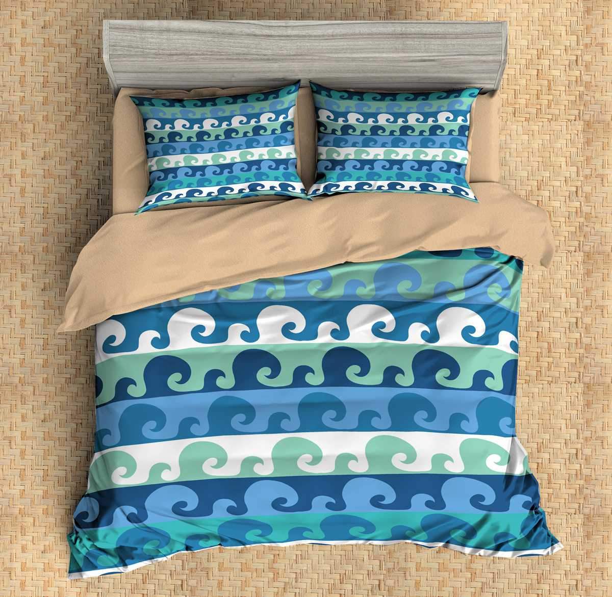 3D Customize Waves Bedding Set Duvet Cover Set Bedroom Set Bedlinen 9
