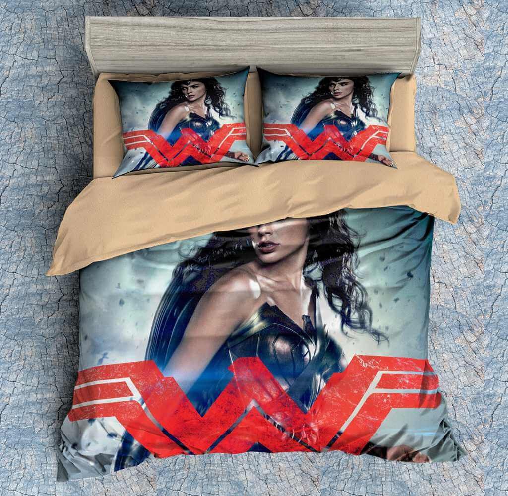 3D Customize Wonder Woman Bedding Set Duvet Cover Set Bedroom Set Bedlinen 1