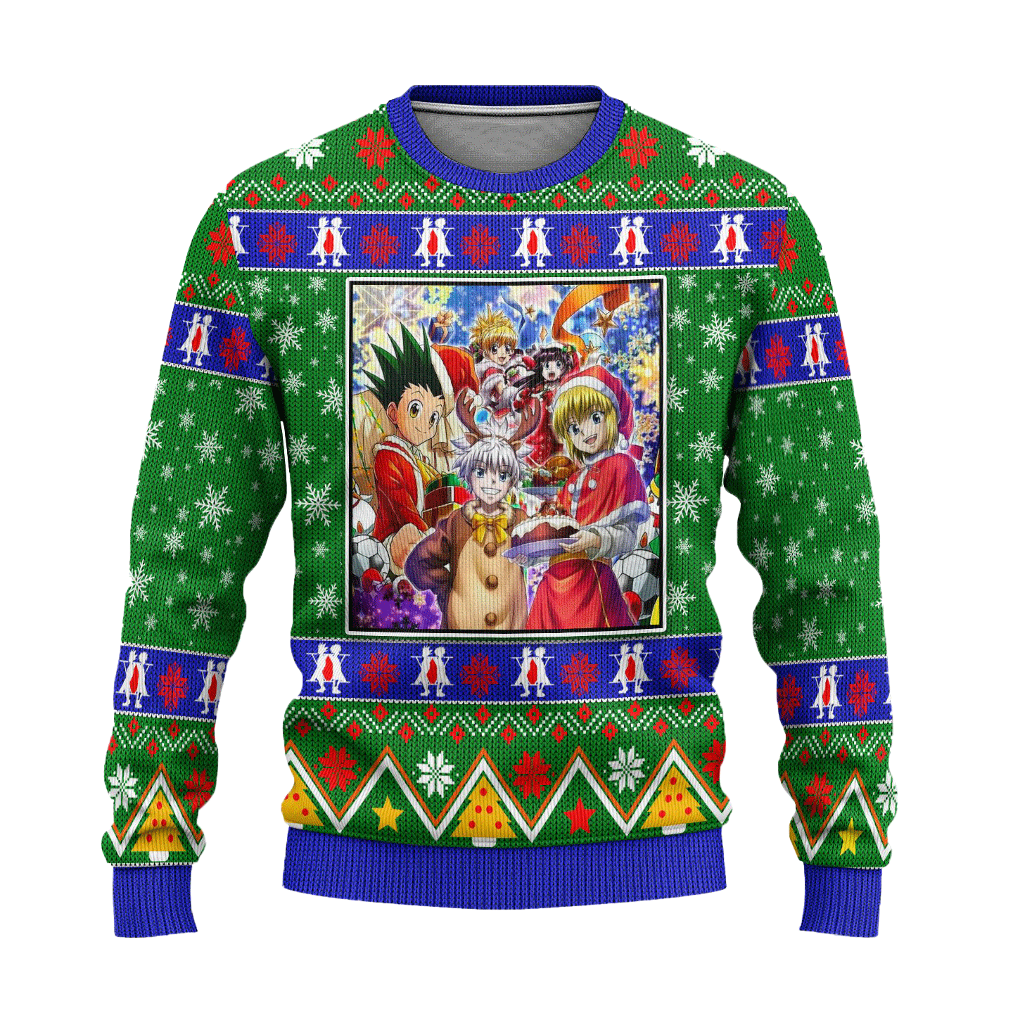 Hunter x Hunter Anime Ugly Christmas Sweater Characters Xmas Gift