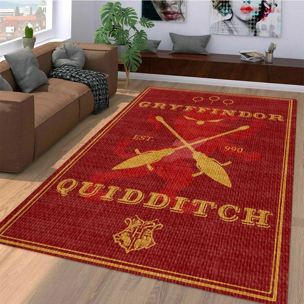 Quidditch Gryffindor Area Rug Home Decor Bedroom Living Room Decor