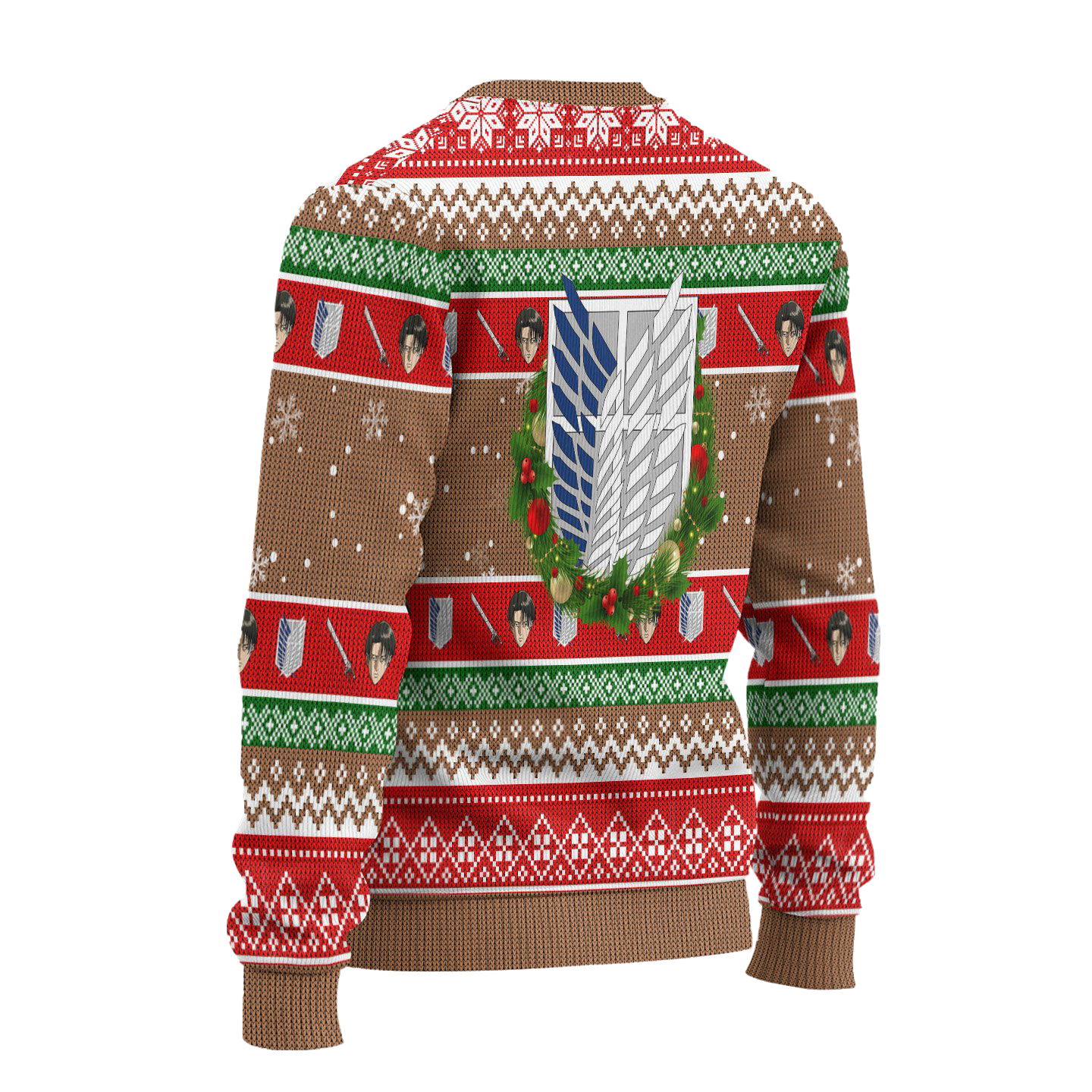 Levi Ackerman Attack on Titan Anime Ugly Christmas Sweater Xmas Gift