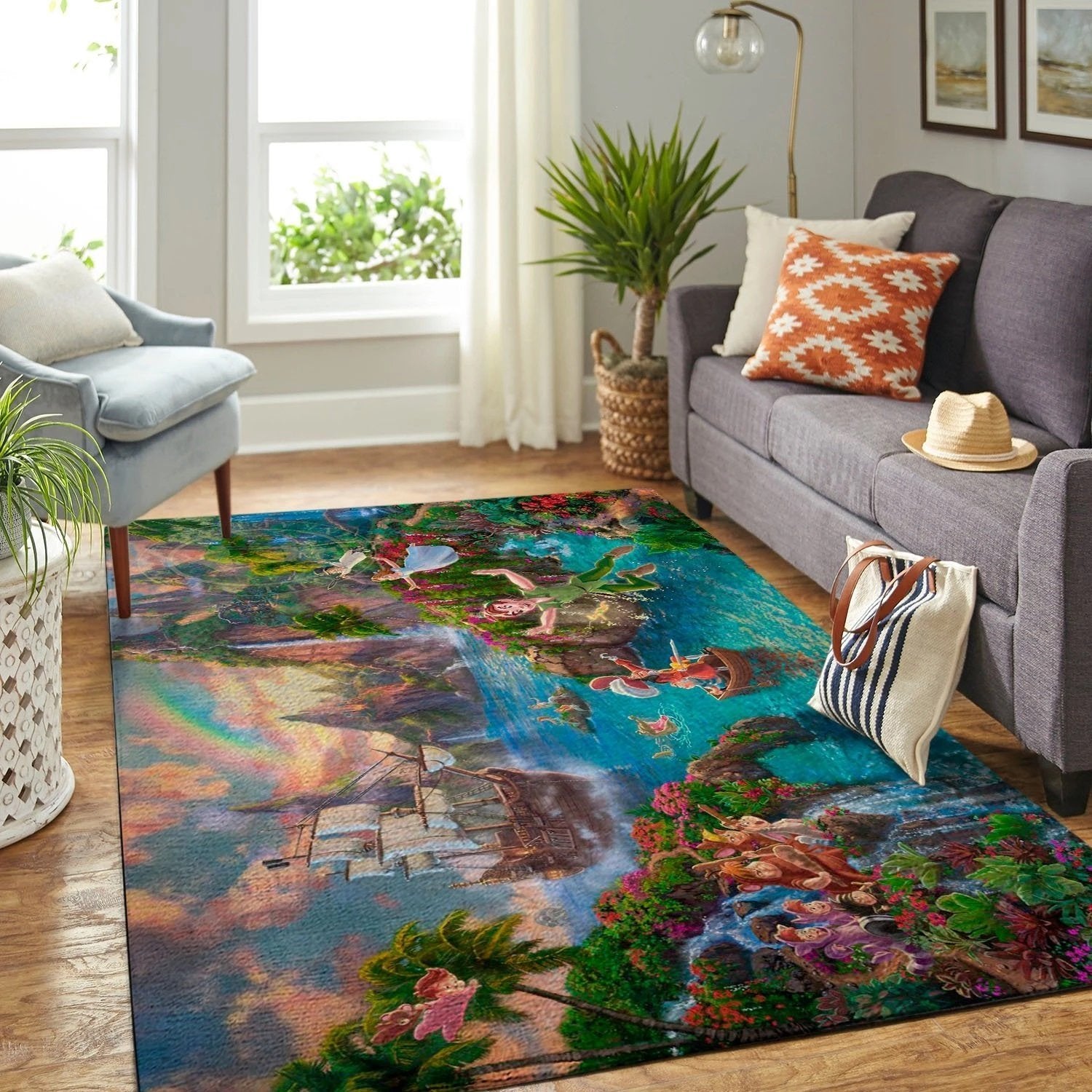 Peter Pan Area Rug Home Decor Bedroom Living Room Decor