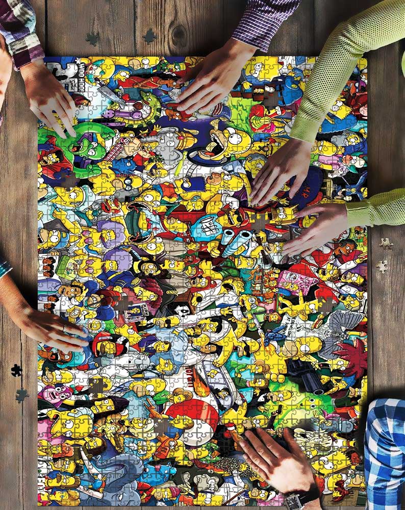 The Simpsons Character Mock Puzzle