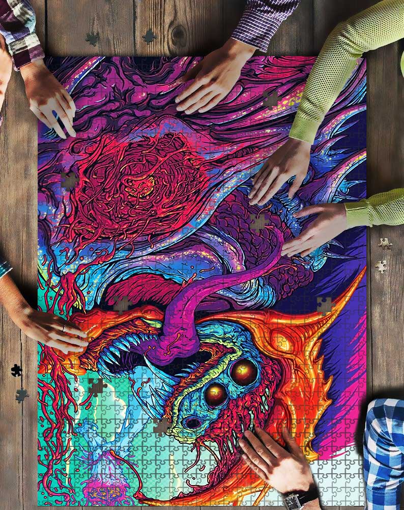 Monster Psychedelic Mock Puzzle