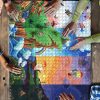 Multicolored Of Island Abstract Painting Mock Puzzle