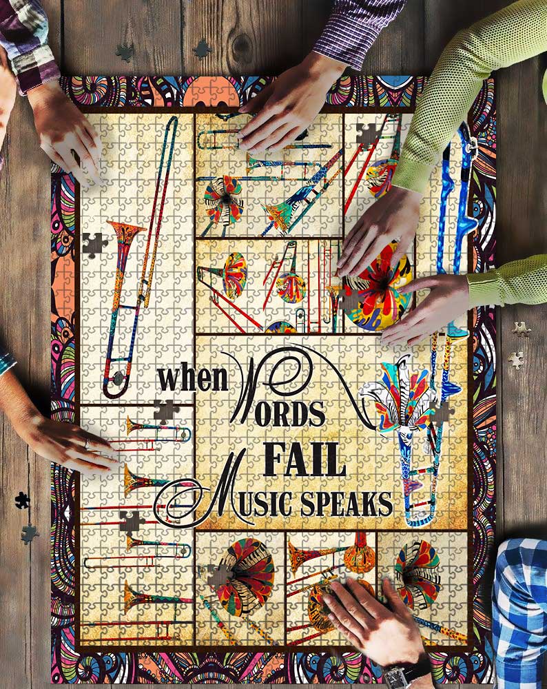 Trombone When Words Fail Music Speaks Puzzle