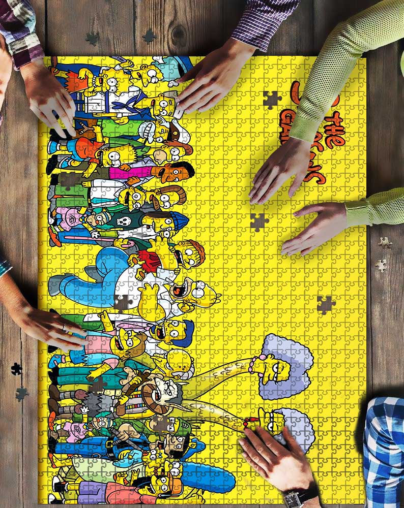 The Simpsons Friends Mock Puzzle