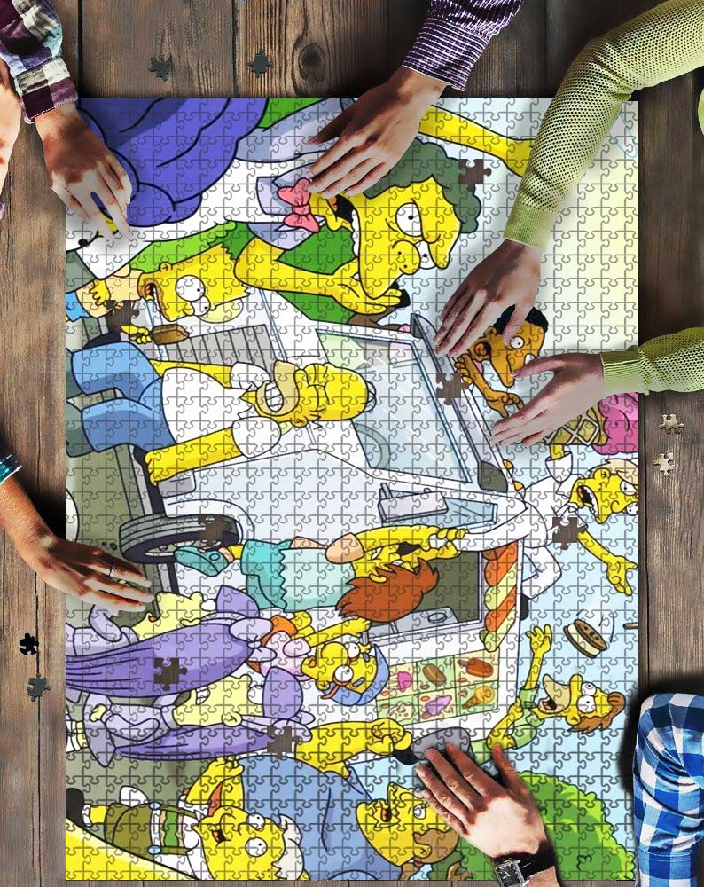 The Simpsons Ice Cream Mock Puzzle