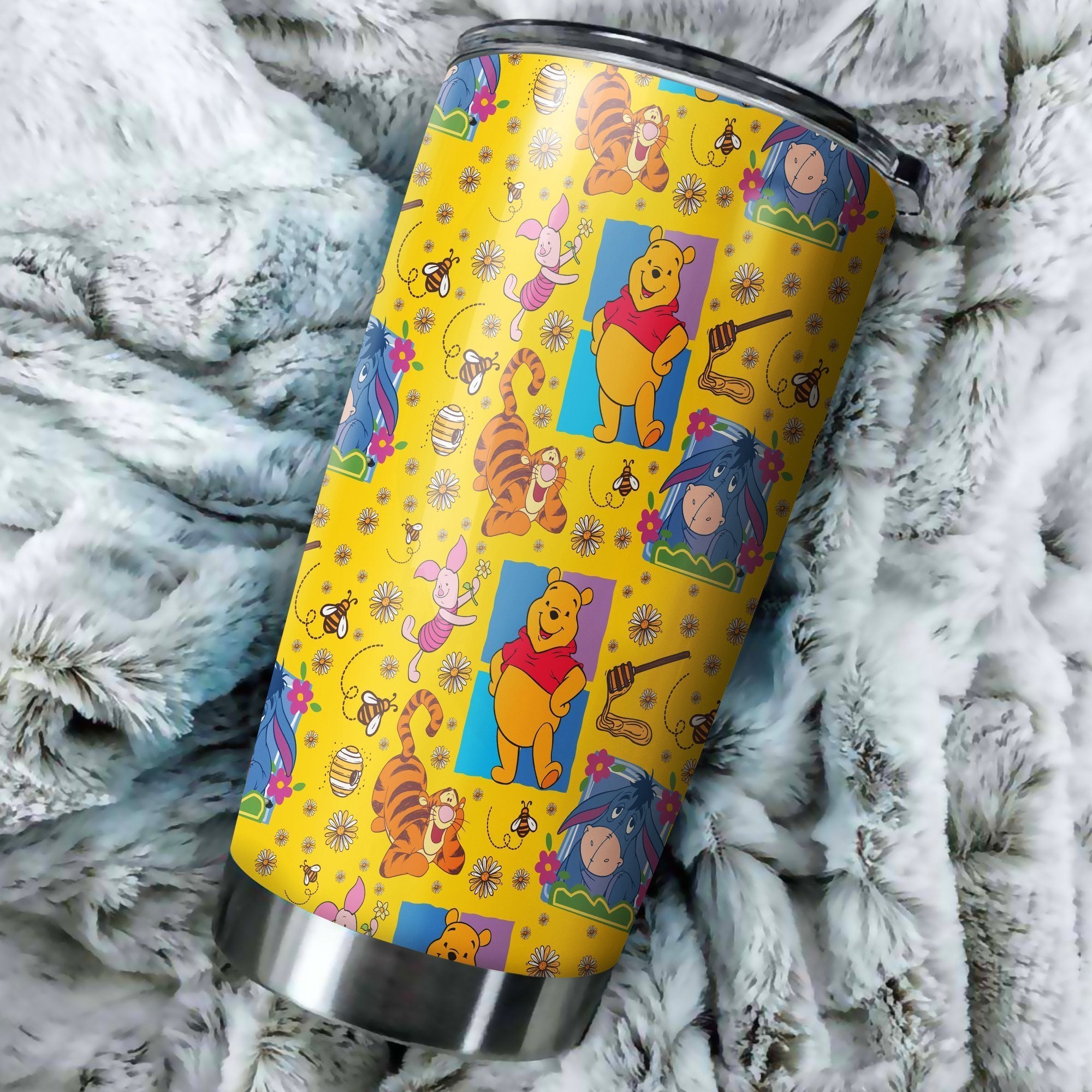 Winnie The Pooh Tumbler Best Perfect Gift Idea Stainless Traveling Mugs 2021