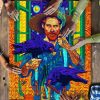 Vincent Van Gogh Smoking Colorful Mock Puzzle