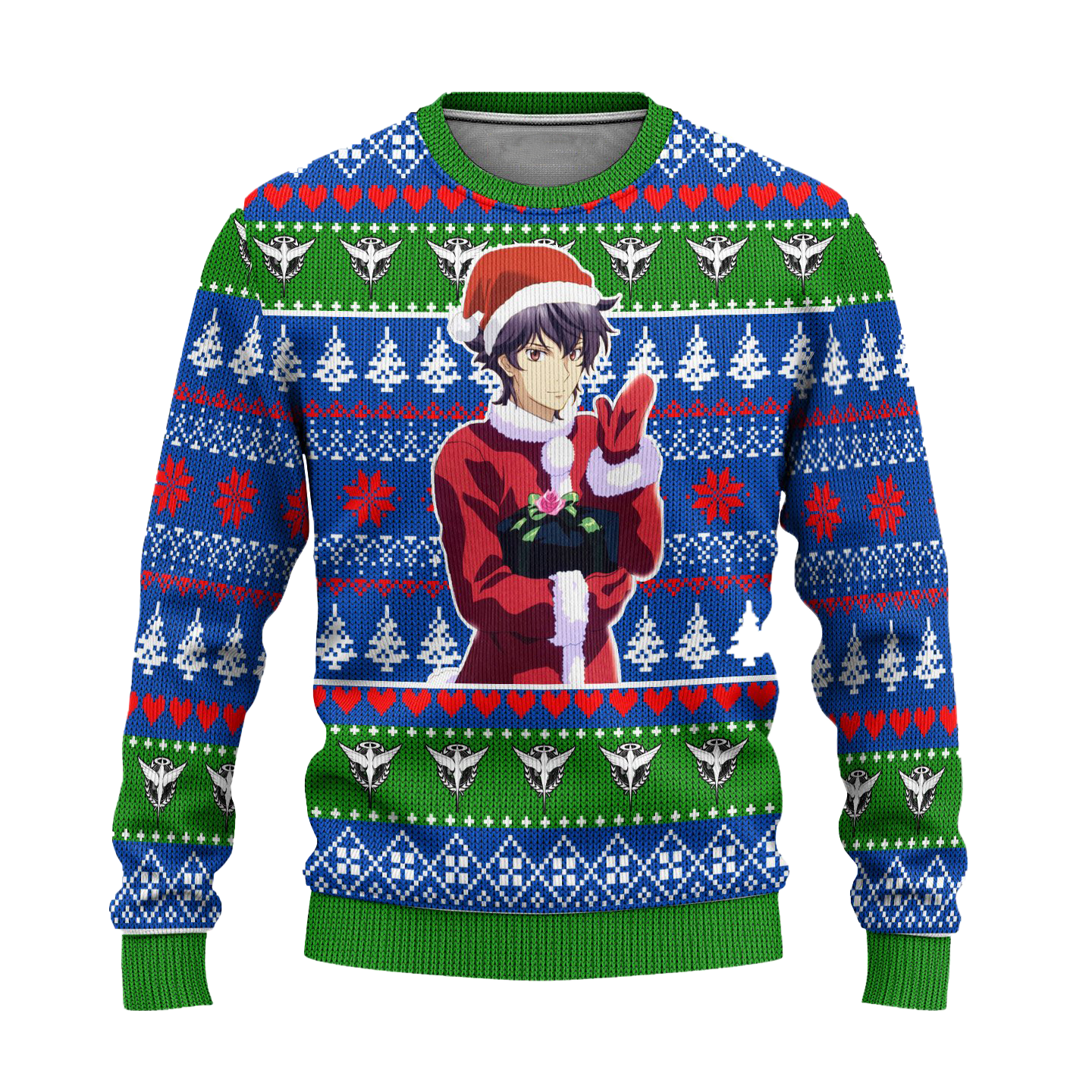 Setsuna F Seiei Anime Ugly Christmas Sweater Custom Gundam Xmas Gift